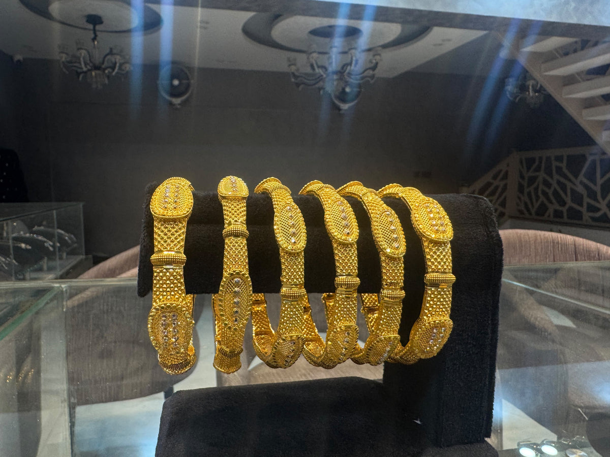 Gold plated bangles